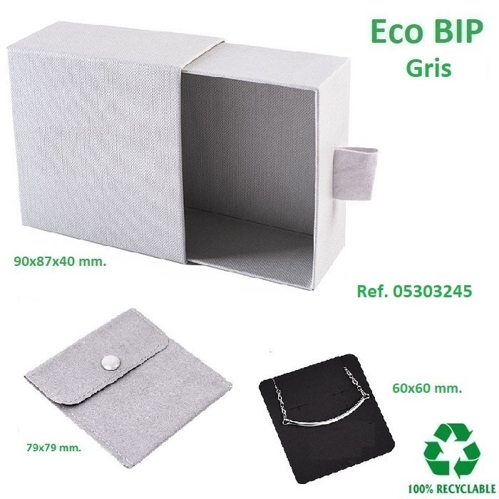 Caja Eco BIP multiuso Plus 90x87x40 mm. (bolsa botón y c.ptes.)